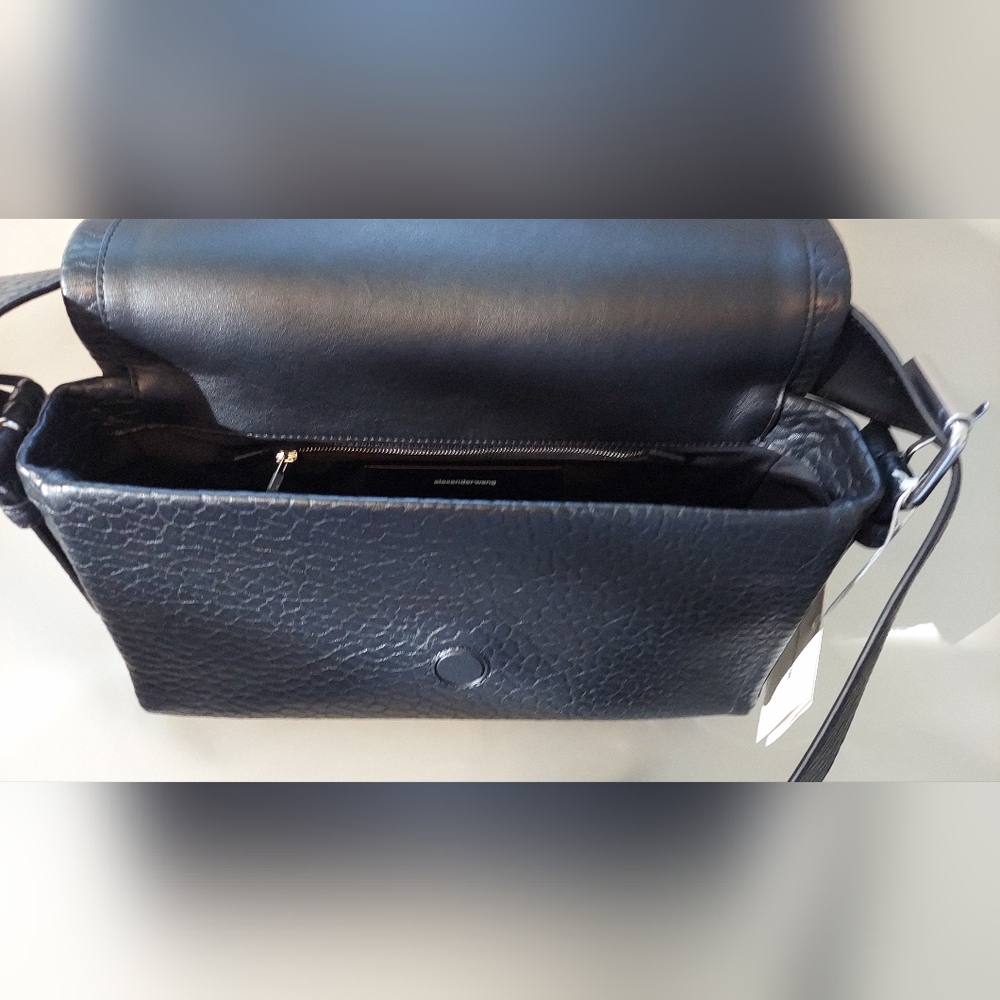 Alexander Wang Ricco Black Textured Leather Bag (Medium) - Picture 12 of 15